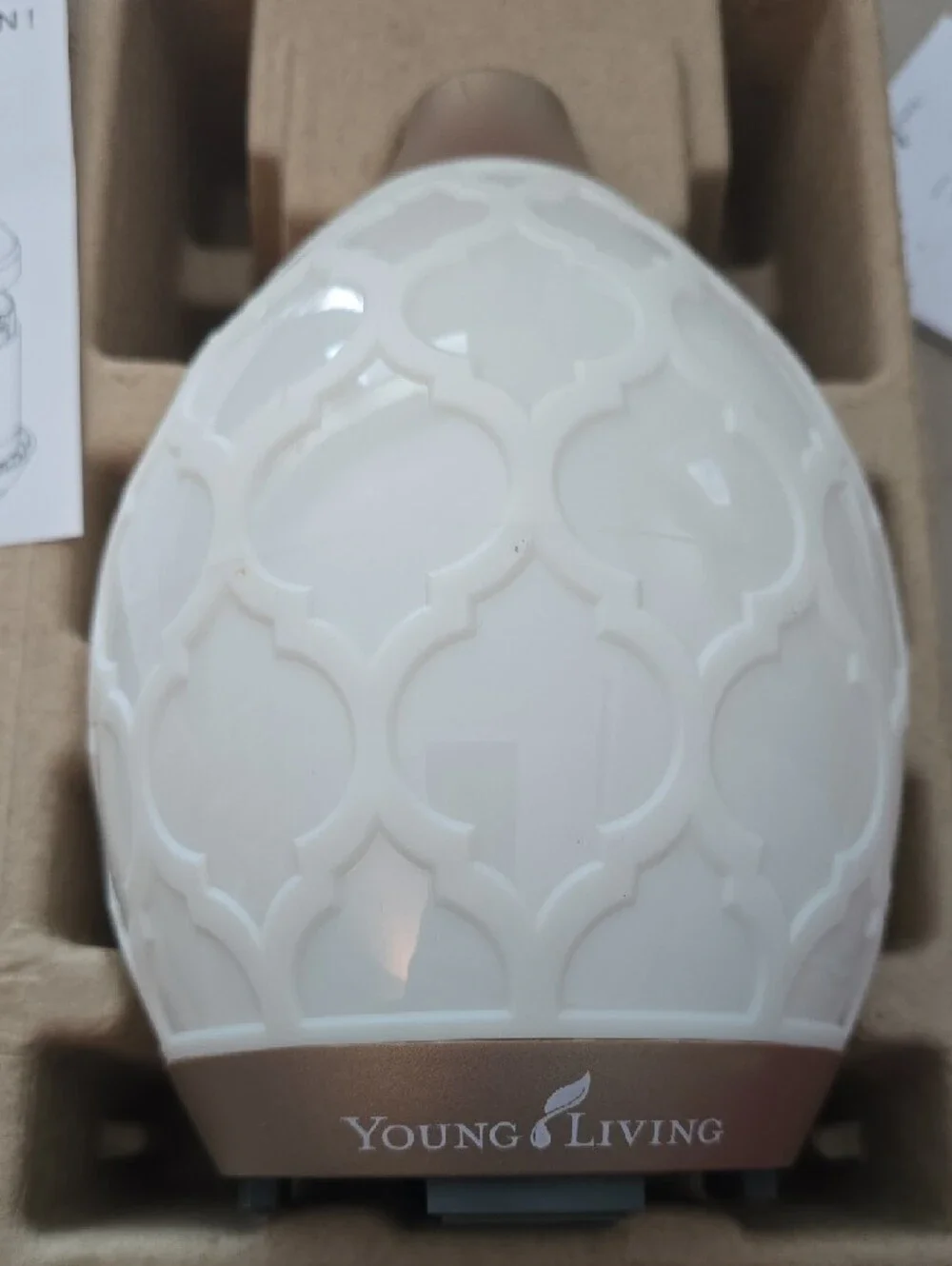 Young Living Desert Mist Diffuser - Cream and Gold